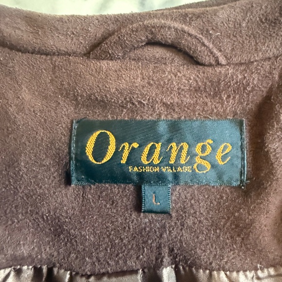 Vintage Fringe Faux Suede Brown Jacket Size L - Picture 12 of 14